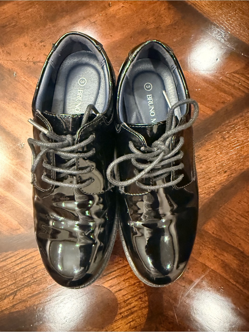 Boys Black Patent Leather Dress Shoes
